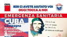 Covid: CGIL, partito il secondo carico di materiali sanitari per Cuba