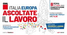 ‘Italia Europa, ascoltate il lavoro', l'8 ottobre manifestazione nazionale a Roma